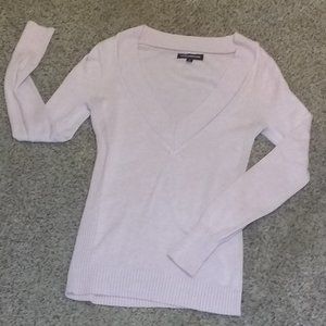 Small Express Sweater Top Pink  Vneck